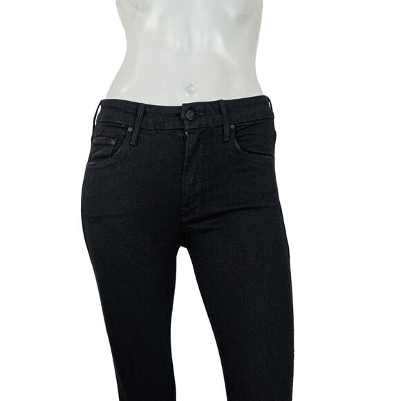 MOTHER Denim Women's The Looker Jeans in Black Not Guilty Size 24 - Picture 10 of 13